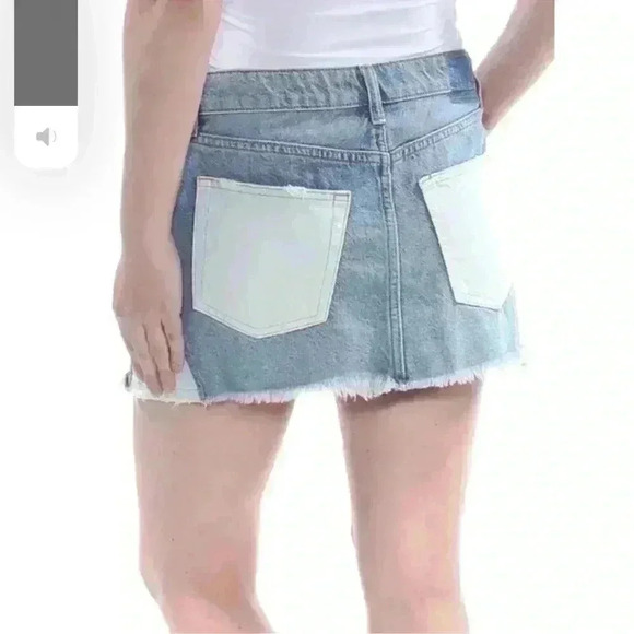 We The Free By Free People Patchwork Mini Denim Skirt - Picture 3 of 6